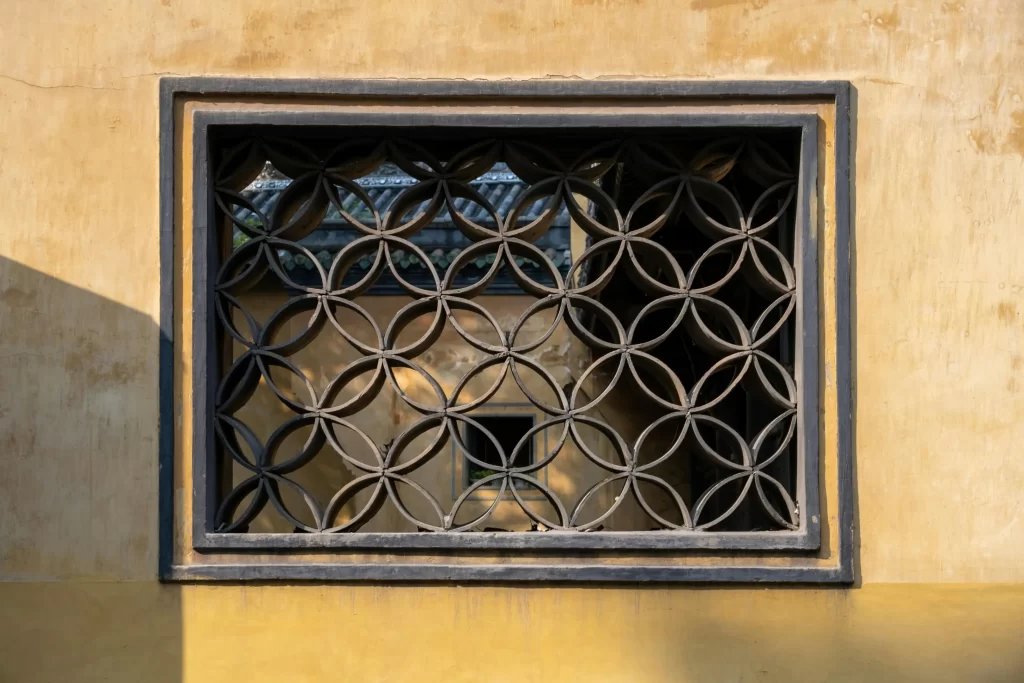 Bathroom window grille