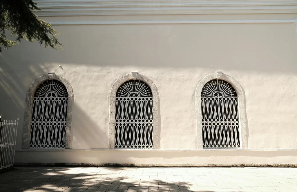 Intricate window grille